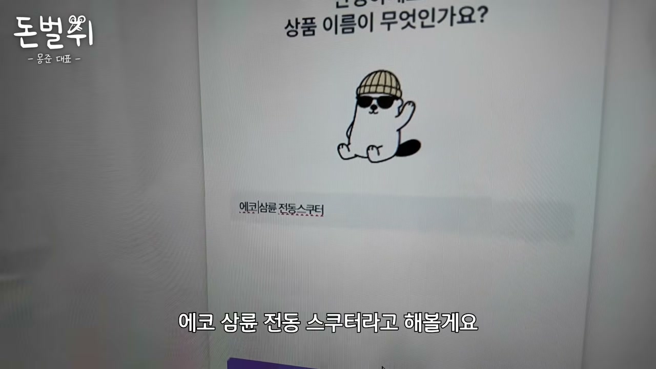 에코 3륜 전동 스쿠터라는 브랜드명을 붙임